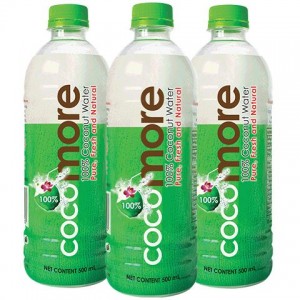 3 bottles of Cocomore coconut juice