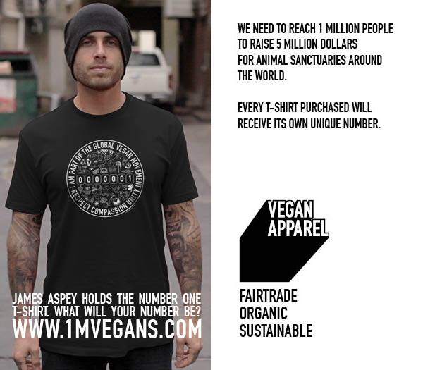New 1 Million Vegans T-Shirt Available Online