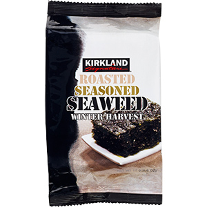 Roasted seasoned seaweed by Kirkland @ Costco