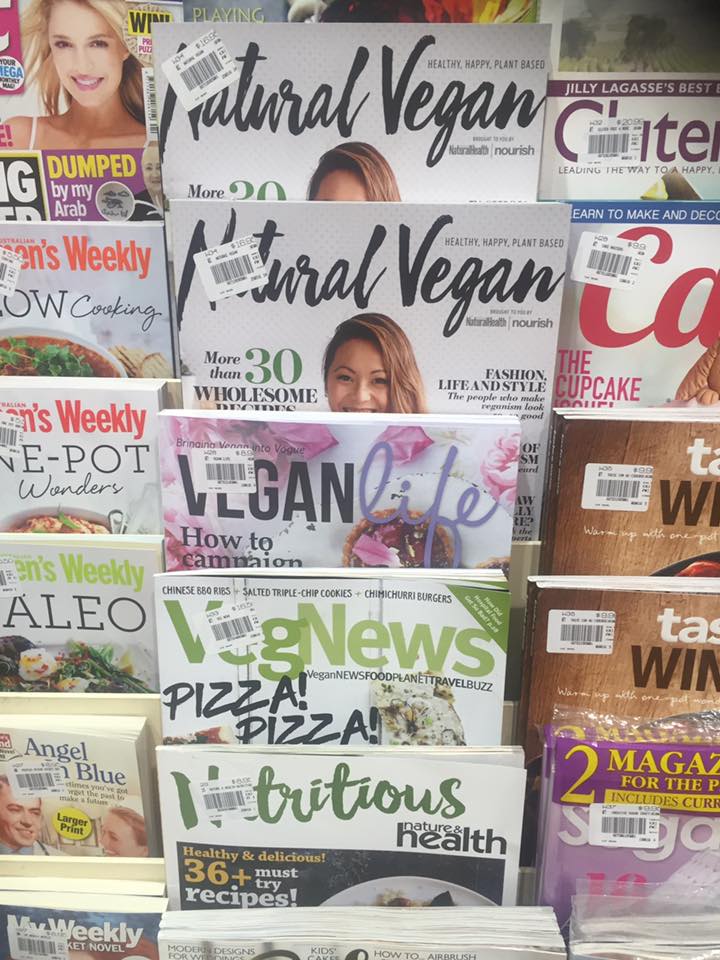Vegan Magazine Selection at Top News Woden
