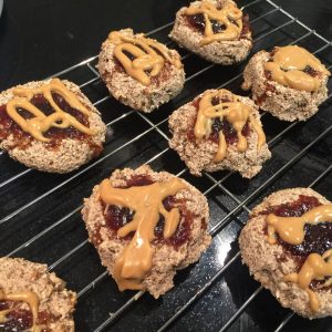 Flourless Thumbprint Breakfast Cookies – Ground Flaxseed Version