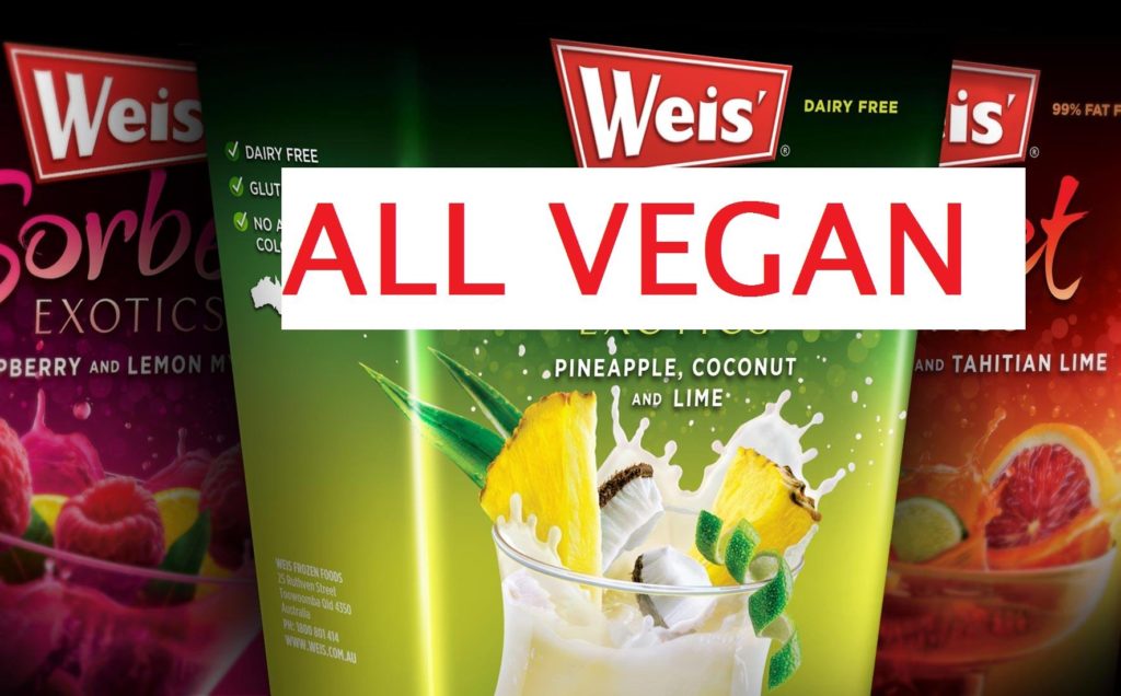 All Weis' Sorbets are Vegan!