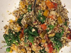 Warm Quinoa Veggie Salad Recipe by Laur